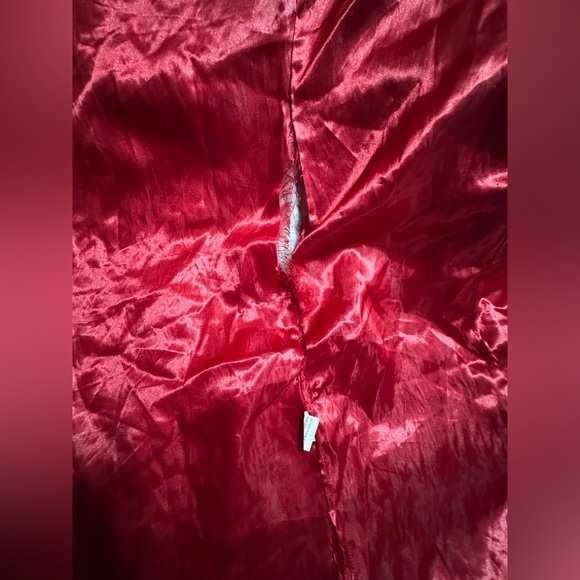 y2k faux fur trim coat penny lane ~ VERY DAMAGED - Picture 3 of 10